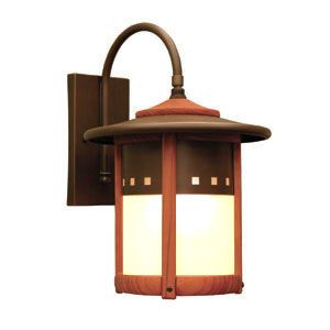 Copper Top Outdoor Wall Lantern by Johnson Art Studio - Starlight Lighting USA and Canada